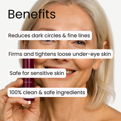 Klivora Revitalizing Under Eye Balm for Dark Circles, Puffiness & Fine Lines